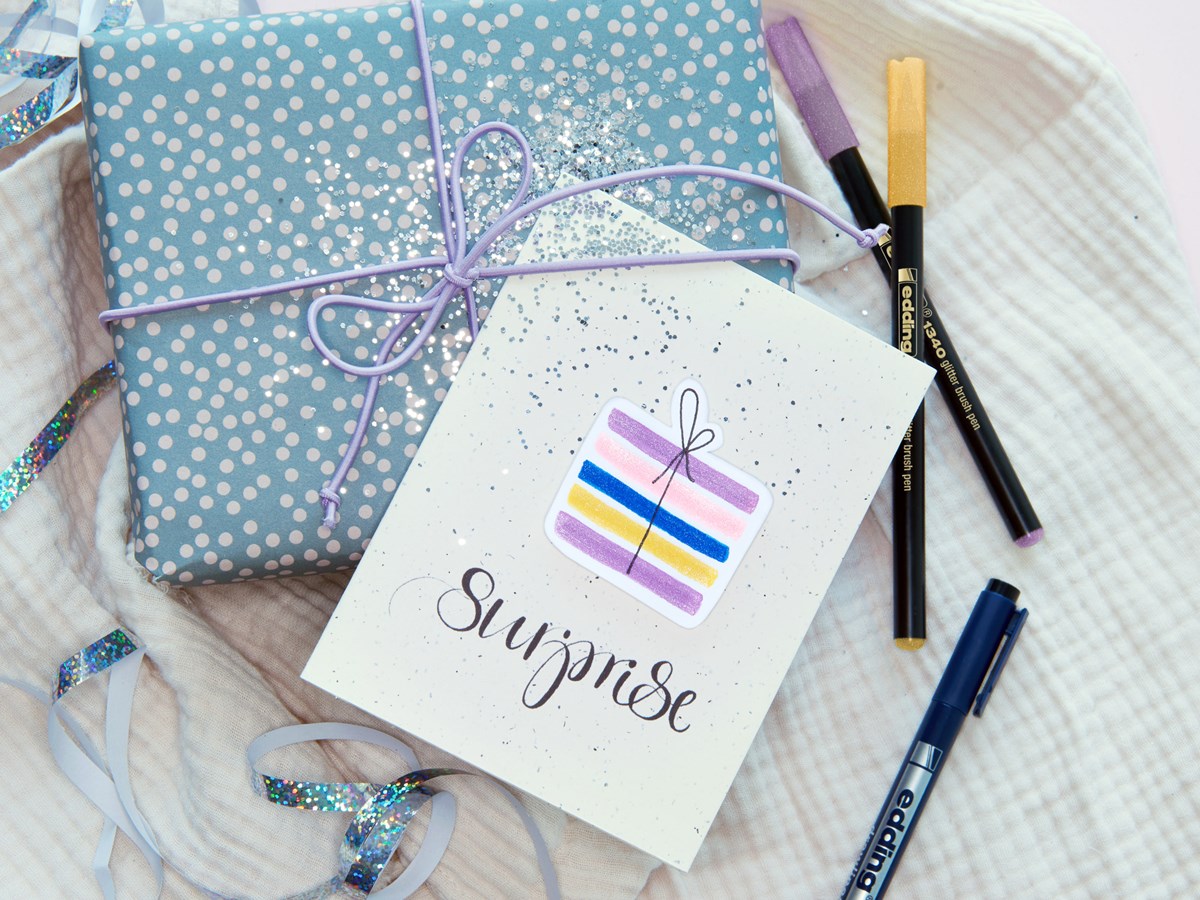 edding 1340 Glitzerstifte 4er Set, Pinselspitze 1-6 mm (Art.-Nr.: 4-1340-4-3)