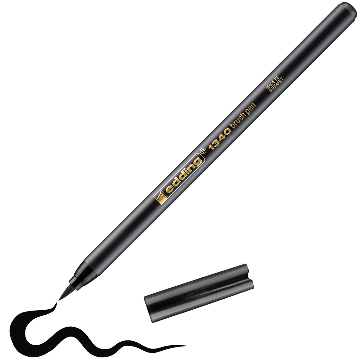 edding 1340 Pinselstift schwarz, Pinselspitze 1-3 mm (Art.-Nr.: 4-1340001)