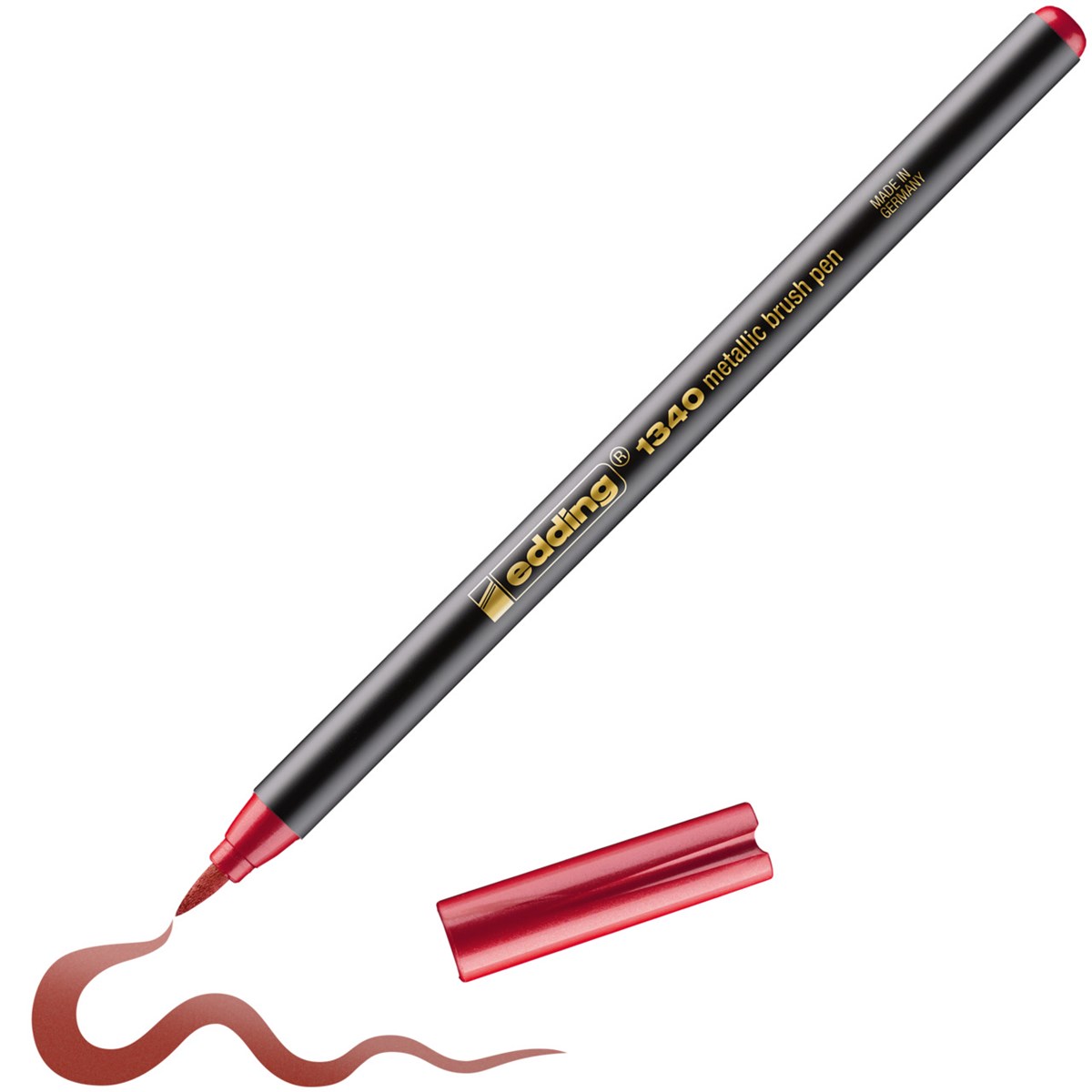 edding 1340 Pinselstift rot metallic, Pinselspitze 1-3 mm (Art.-Nr.: 4-1340072)