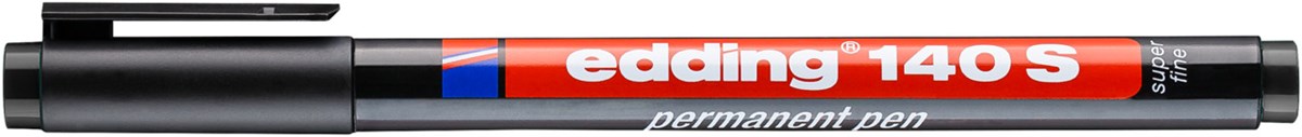 edding 140 S Permanenter Folienschreiber schwarz, Rundspitze 0,3 mm (Art.-Nr.: 4-140001)
