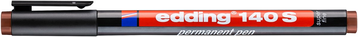 edding 140 S Permanenter Folienschreiber braun, Rundspitze 0,3 mm (Art.-Nr.: 4-140007)