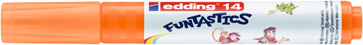 edding 14 FUNTASTICS Kinderfasermaler orange, Rundspitze 3 mm (Art.-Nr.: 4-14006)