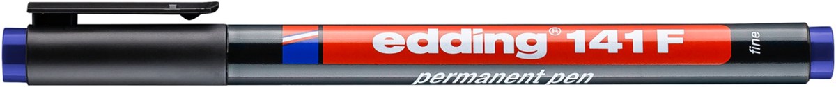edding 141 F Permanenter Folienschreiber blau, Rundspitze 0,6 mm (Art.-Nr.: 4-141003)
