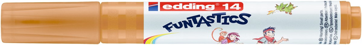 edding 14 FUNTASTICS Kinderfasermaler warmbeige, Rundspitze 3 mm (Art.-Nr.: 4-14255)
