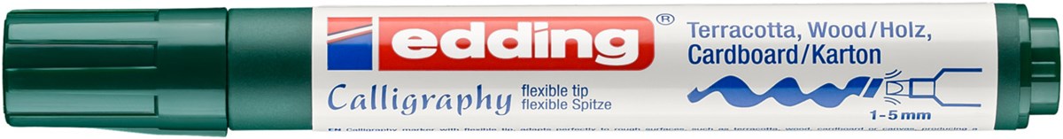 edding 1455 Kalligrafiemarker flaschengrün, Spitze 1-5 mm (Art.-Nr.: 4-1455025)
