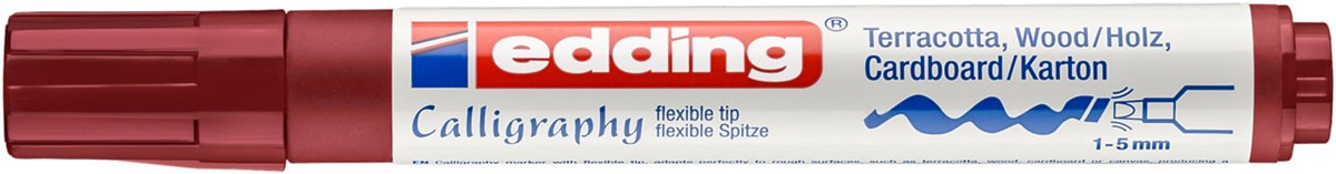edding 1455 Kalligrafiemarker Karmesin, Spitze 1-5 mm (Art.-Nr.: 4-1455046)