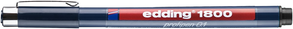 edding 1800 Präzisionsfeinschreiber schwarz, Kunststoffspitze 0,25 mm (Art.-Nr.: 4-180001001)