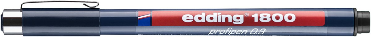 edding 1800 Präzisionsfeinschreiber schwarz, Kunststoffspitze 0,35 mm (Art.-Nr.: 4-180003001)