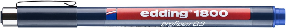 edding 1800 Präzisionsfeinschreiber blau, Kunststoffspitze 0,35 mm (Art.-Nr.: 4-180003003)