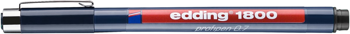 edding 1800 Präzisionsfeinschreiber schwarz, Kunststoffspitze 0,7 mm (Art.-Nr.: 4-180007001)