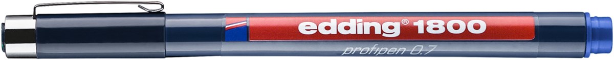edding 1800 Präzisionsfeinschreiber blau, Kunststoffspitze 0,7 mm (Art.-Nr.: 4-180007003)