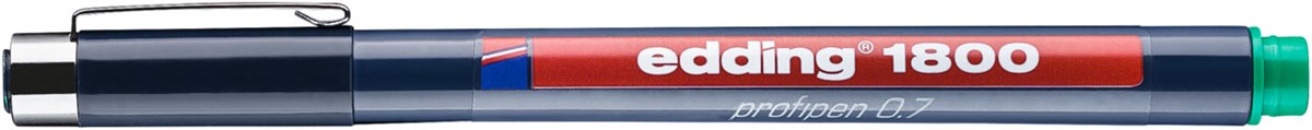 edding 1800 Präzisionsfeinschreiber grün, Kunststoffspitze 0,7 mm (Art.-Nr.: 4-180007004)