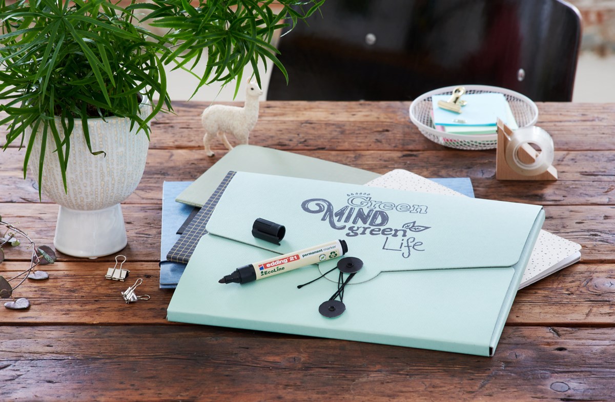 edding 21 EcoLine Permanentmarker schwarz, Rundspitze 1,5-3 mm (Art.-Nr.: 4-21001)