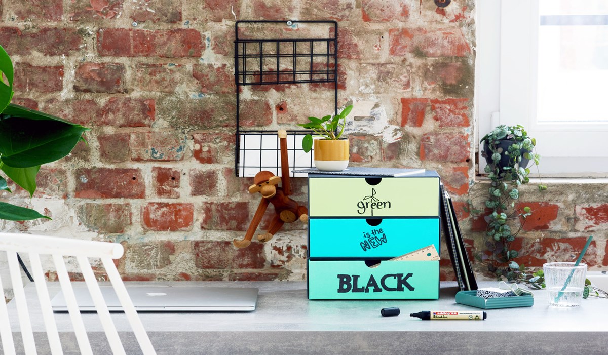 edding 22 EcoLine Permanentmarker blau, Keilspitze 1-5 mm (Art.-Nr.: 4-22003)