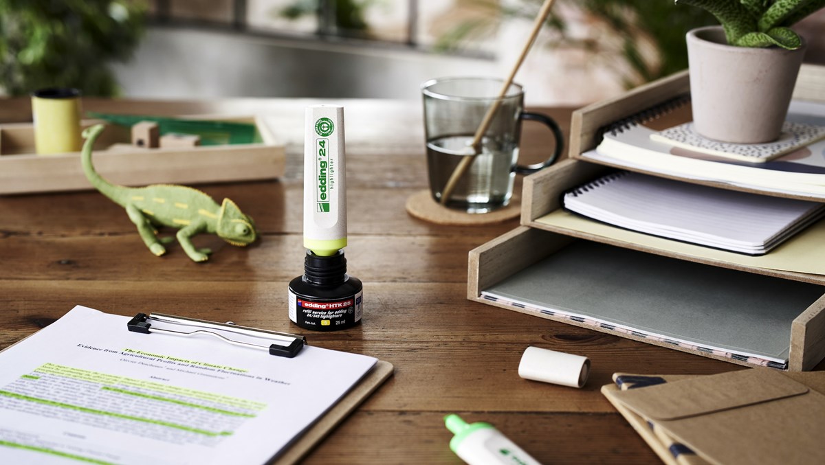 edding 24 EcoLine Pastell Textmarker 4-er Set sortiert, Keilspitze 2-5 mm (Art.-Nr.: 4-24-4-1000)