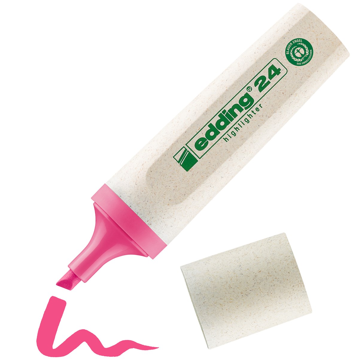 edding 24 EcoLine Textmarker rosa, Keilspitze 2-5 mm (Art.-Nr.: 4-24009)