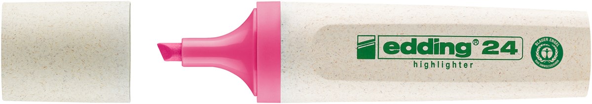 edding 24 EcoLine Textmarker rosa, Keilspitze 2-5 mm (Art.-Nr.: 4-24009)