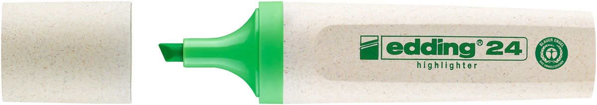 edding 24 EcoLine Textmarker hellgrün, Keilspitze 2-5 mm (Art.-Nr.: 4-24011)