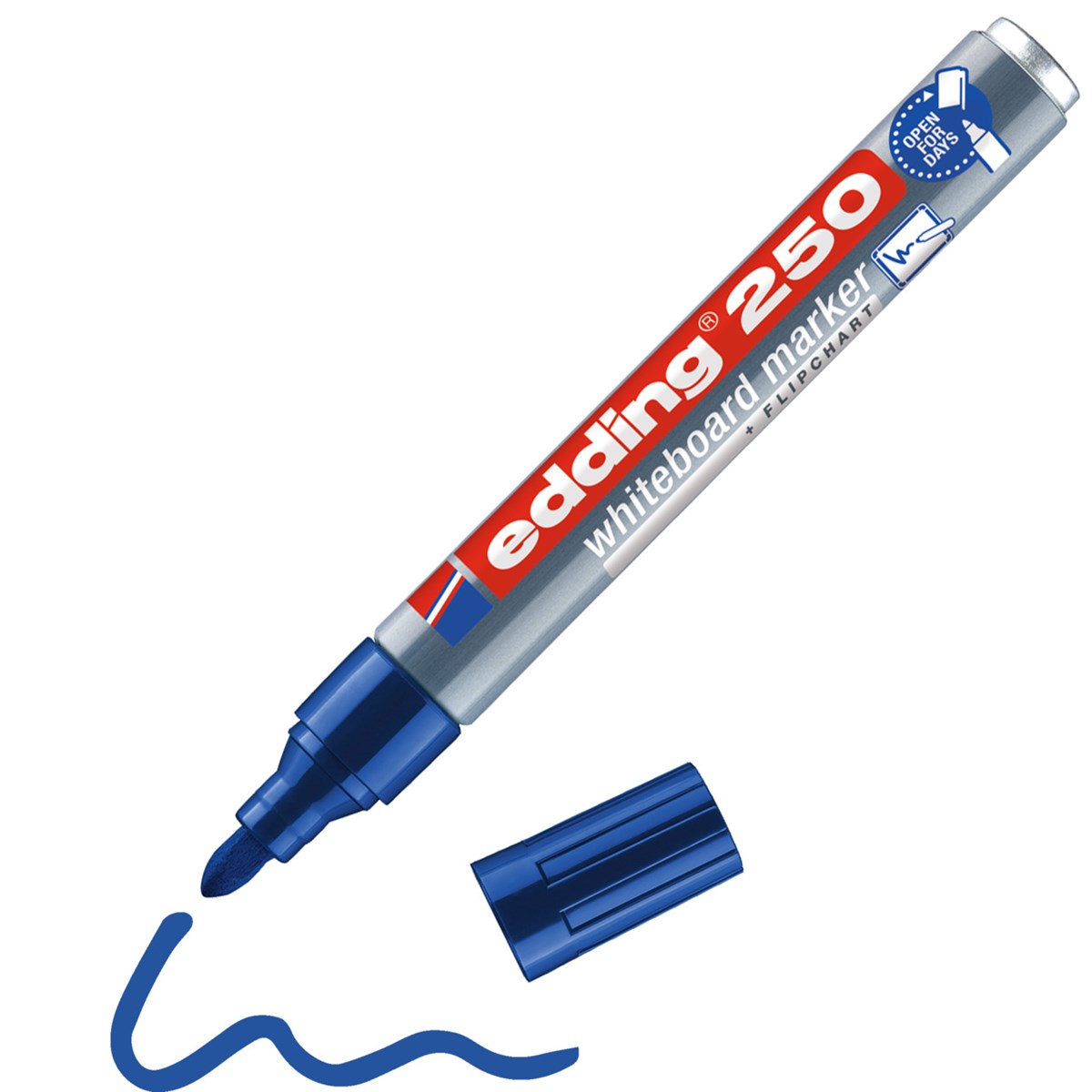 edding 250 Whiteboardmarker blau, Rundspitze 1,5-3 mm (Art.-Nr.: 4-250003)