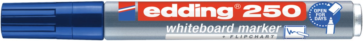 edding 250 Whiteboardmarker blau, Rundspitze 1,5-3 mm (Art.-Nr.: 4-250003)