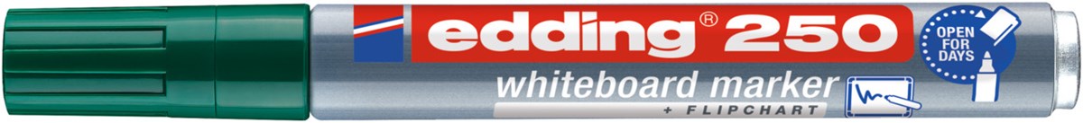edding 250 Whiteboardmarker grün, Rundspitze 1,5-3 mm (Art.-Nr.: 4-250004)