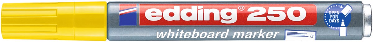 edding 250 Whiteboardmarker gelb, Rundspitze 1,5-3 mm (Art.-Nr.: 4-250005)