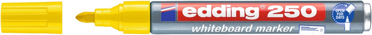 edding 250 Whiteboardmarker gelb, Rundspitze 1,5-3 mm (Art.-Nr.: 4-250005)