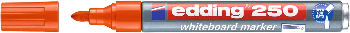 edding 250 Whiteboardmarker orange, Rundspitze 1,5-3 mm (Art.-Nr.: 4-250006)