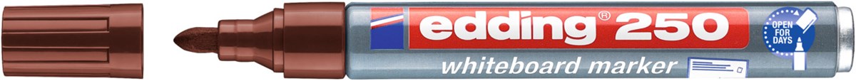 edding 250 Whiteboardmarker braun, Rundspitze 1,5-3 mm (Art.-Nr.: 4-250007)