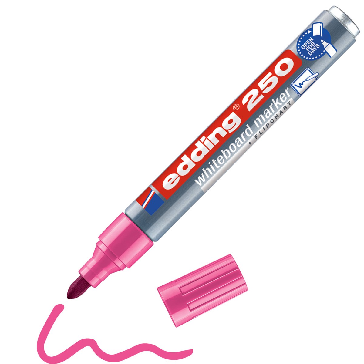 edding 250 Whiteboardmarker rosa, Rundspitze 1,5-3 mm (Art.-Nr.: 4-250009)