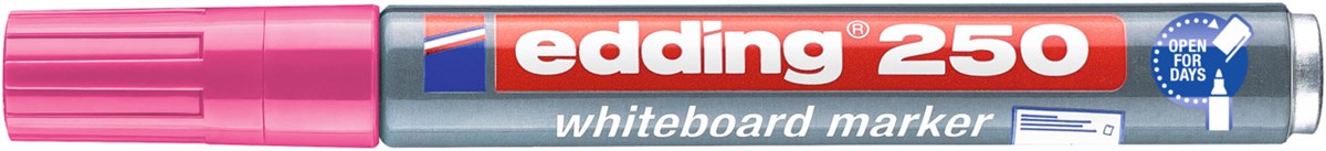 edding 250 Whiteboardmarker rosa, Rundspitze 1,5-3 mm (Art.-Nr.: 4-250009)