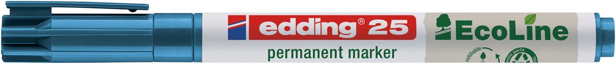 edding 25 EcoLine Permanentmarker blau, Rundspitze 1 mm (Art.-Nr.: 4-25003)