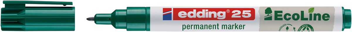 edding 25 EcoLine Permanentmarker Grün, Rundspitze 1 mm (Art.-Nr.: 4-25004)
