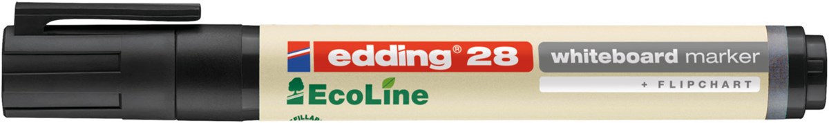 edding 28 EcoLine Whiteboardmarker schwarz, Rundspitze 1,5-3 mm (Art.-Nr.: 4-28001)