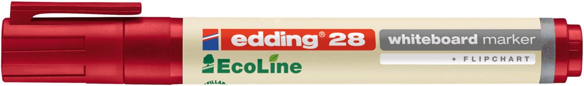edding 28 EcoLine Whiteboardmarker rot, Rundspitze 1,5-3 mm (Art.-Nr.: 4-28002)