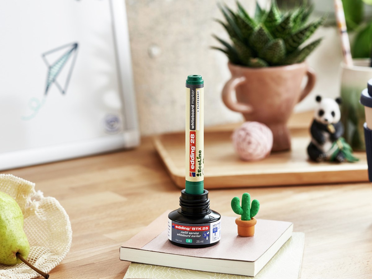 edding 28 EcoLine Whiteboardmarker Grün, Rundspitze 1,5-3 mm (Art.-Nr.: 4-28004)