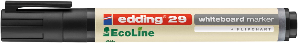 edding 29 EcoLine Whiteboardmarker schwarz, Keilspitze 1-5 mm (Art.-Nr.: 4-29001)