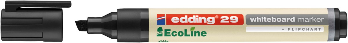 edding 29 EcoLine Whiteboardmarker schwarz, Keilspitze 1-5 mm (Art.-Nr.: 4-29001)