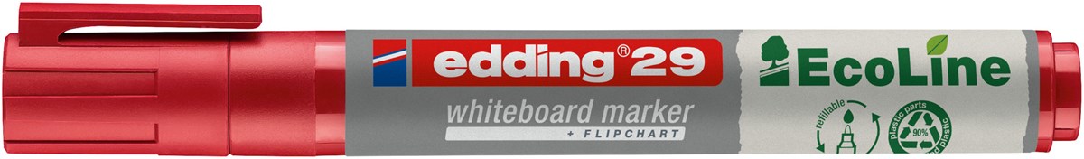 edding 29 EcoLine Whiteboardmarker rot, Keilspitze 1-5 mm (Art.-Nr.: 4-29002)