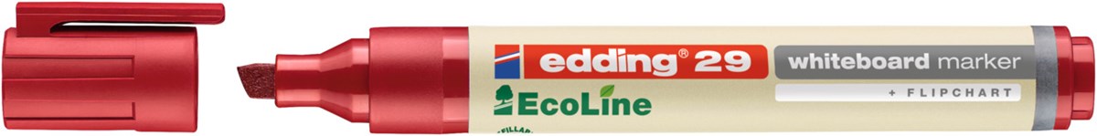 edding 29 EcoLine Whiteboardmarker rot, Keilspitze 1-5 mm (Art.-Nr.: 4-29002)