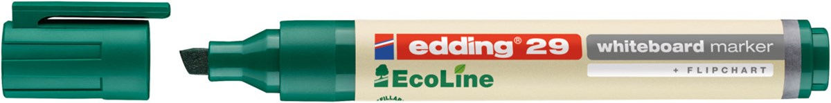 edding 29 EcoLine Whiteboardmarker grün, Keilspitze 1-5 mm (Art.-Nr.: 4-29004)