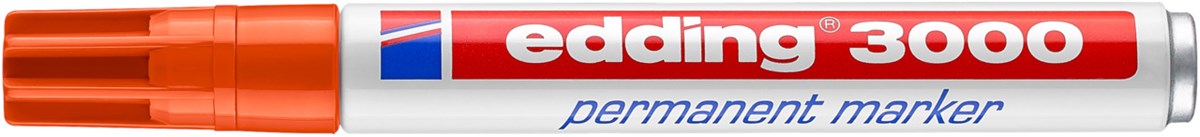 edding 3000 Permanentmarker orange, Rundspitze 1,5-3 mm (Art.-Nr.: 4-3000006)