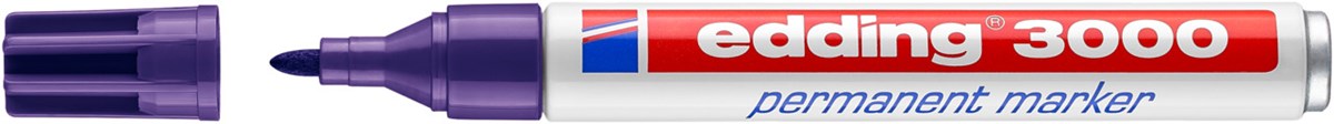 edding 3000 Permanentmarker violett, Rundspitze 1,5-3 mm (Art.-Nr.: 4-3000008)
