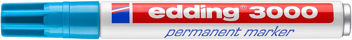 edding 3000 Permanentmarker hellblau, Rundspitze 1,5-3 mm (Art.-Nr.: 4-3000010)
