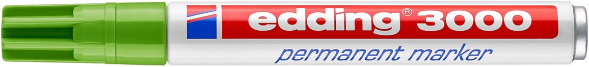 edding 3000 Permanentmarker hellgrün, Rundspitze 1,5-3 mm (Art.-Nr.: 4-3000011)