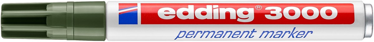 edding 3000 Permanentmarker olivgrün, Rundspitze 1,5-3 mm (Art.-Nr.: 4-3000015)