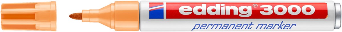 edding 3000 Permanentmarker hellorange, Rundspitze 1,5-3 mm (Art.-Nr.: 4-3000016)