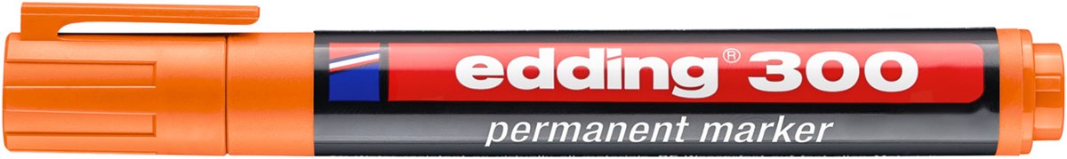 edding 300 Permanentmarker orange, Rundspitze 1,5-3 mm (Art.-Nr.: 4-300006)