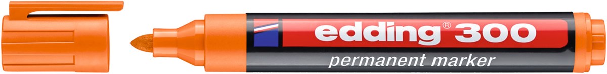 edding 300 Permanentmarker orange, Rundspitze 1,5-3 mm (Art.-Nr.: 4-300006)