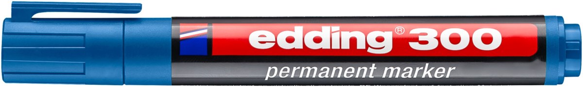 edding 300 Permanentmarker hellblau, Rundspitze 1,5-3 mm (Art.-Nr.: 4-300010)